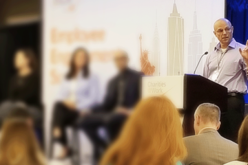Peter speaking at Charities@Work conference