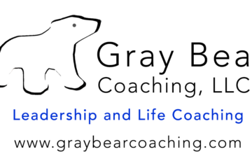 Gray Bear Coaching LLC logo - a stylized illustration of a bear