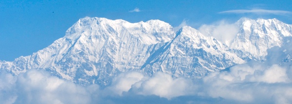 A photo of the Annapurna Range in Nepal, when travel was part of what I considered a fulfilling life.